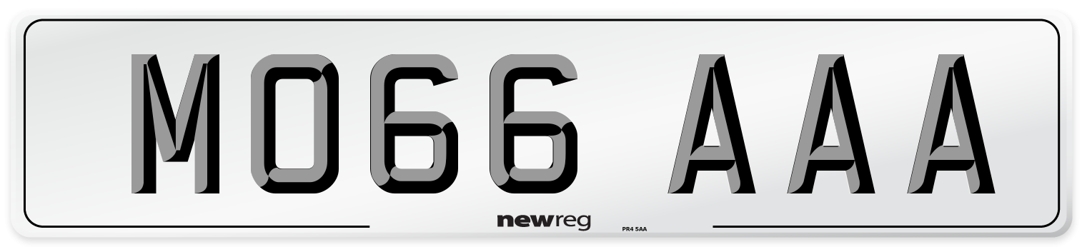 MO66 AAA Number Plate from New Reg